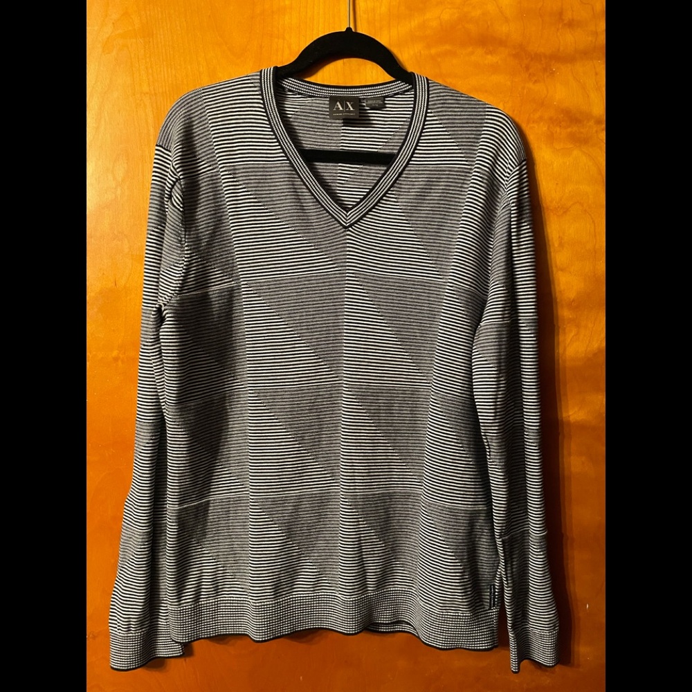 Armani Exchange Geometric Textured Sweater🖤